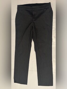 Rafaella Classic Charcoal Pinstripe Comfort Waist Dress Pants‎ - Size 10